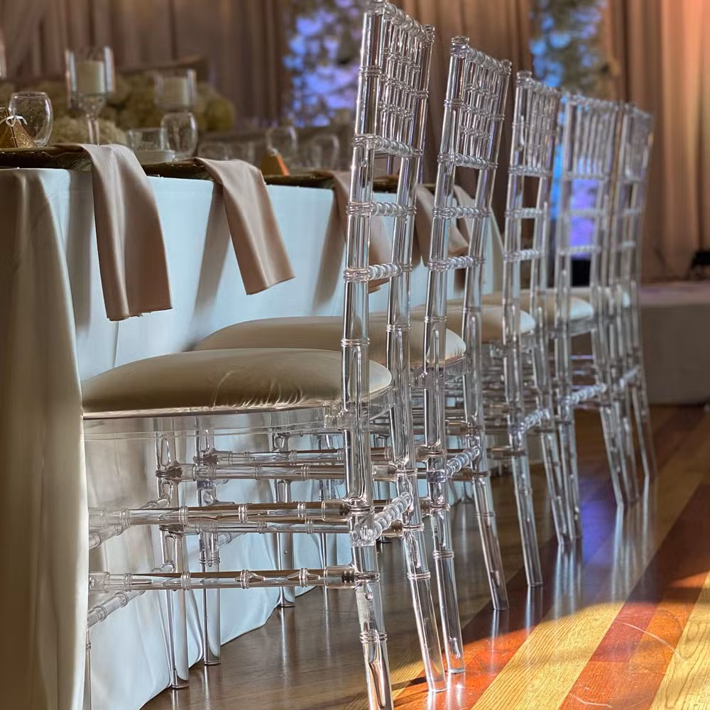 Chiavari chairs available for event and wedding rental