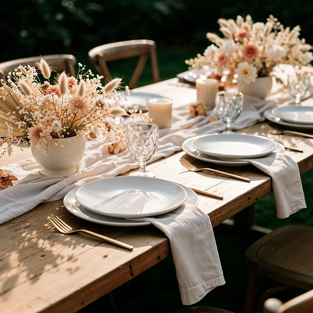 Premium table linen for luxury event rentals
